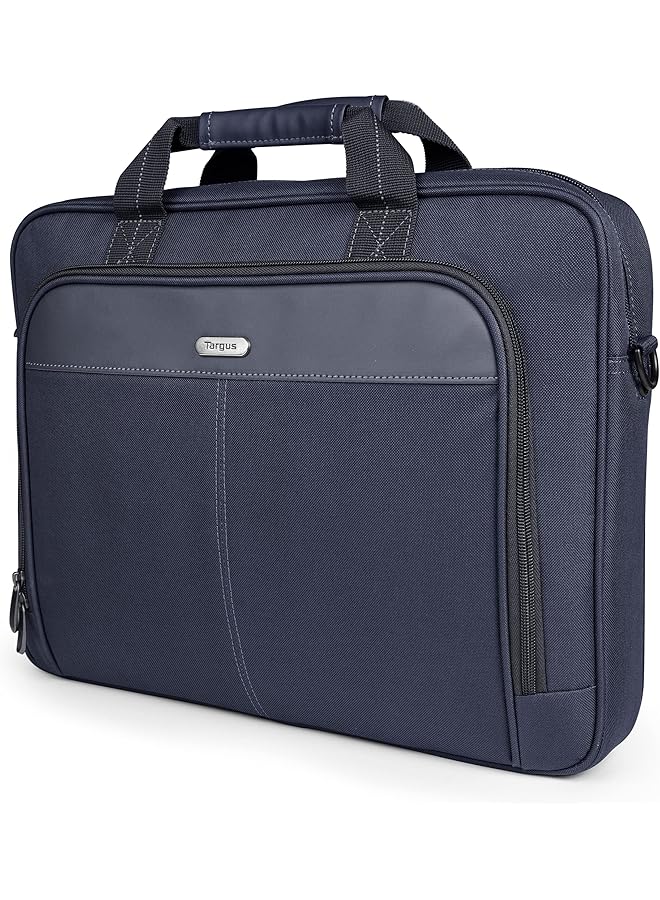 targus Unisex Adult Slim Briefcase With Crossbody Shoulder Bag 16" Classic Topload Notebook Carrying Case - Image 1