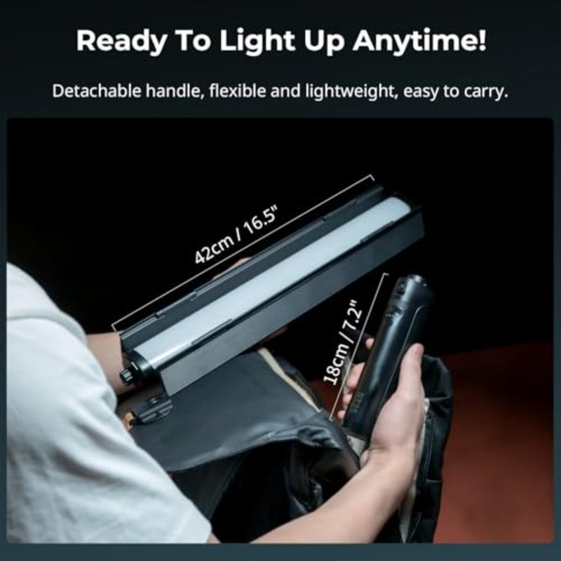 RT25 RGB Tube Light 4342 للديكور الداخلي، غطاء من الألومنيوم، متعدد الألوان، سطوع وسرعة قابلة للبرمجة - Image 5