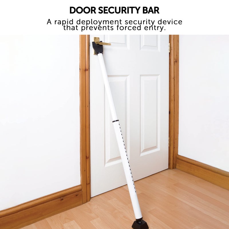 Defender دعامة باب ديفندر - قضيب أمان قابل للتعديل - عمود قفل تلسكوبي محمول غير قابل للانزلاق - مانع توقف الباب للمنزلقات الفرنسية - Image 2