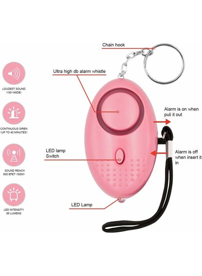 KOSIN Safe Sound Personal Alarm, 12 Packs 140DB Personal Security Alarm Keychain with LED Lights, Emergency Safety Alarm for Women, Men, Children, Elderly - Image 3