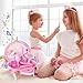 Bettina Little Princess Toddler Vanity Set Portable Makeup Kits with Lights and Music Real Mirror Multiple Accessories Best Birthday Christmas Festival Gift for Girls 37 Year Old Toddlers 13 - Image 4