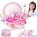 Bettina Little Princess Toddler Vanity Set Portable Makeup Kits with Lights and Music Real Mirror Multiple Accessories Best Birthday Christmas Festival Gift for Girls 37 Year Old Toddlers 13 - Image 2