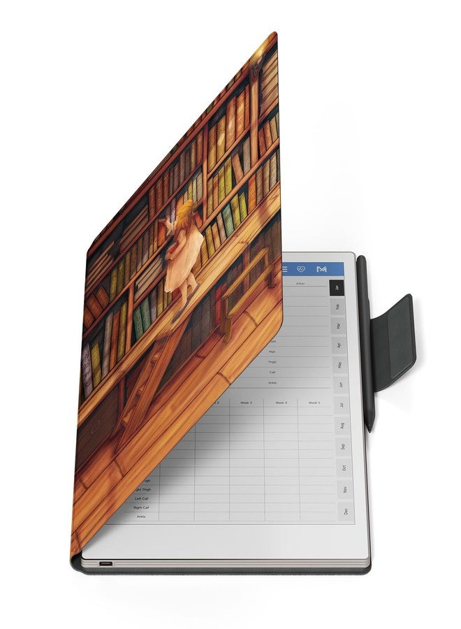 Ayotu Remarkable Paper Pro Case, Premium PU Leather Folio with Pen Buckle, Smart Magnetic Cover for Remarkable Paper Pro 11.8", with Premium Membership (The Library) - Image 1
