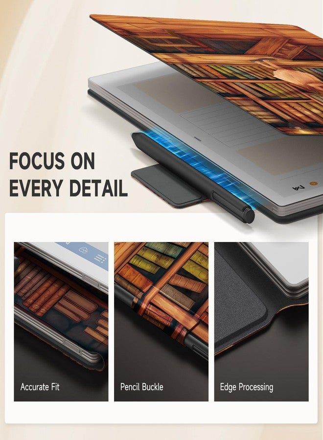 Ayotu Remarkable Paper Pro Case, Premium PU Leather Folio with Pen Buckle, Smart Magnetic Cover for Remarkable Paper Pro 11.8", with Premium Membership (The Library) - Image 4
