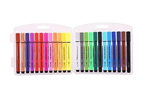 Mayatra's Water color Pens 24 Pcs Set,Washable Non-Toxic, Organic Water Colors, Vibrant Water Colour Pens For Painting - Image 1