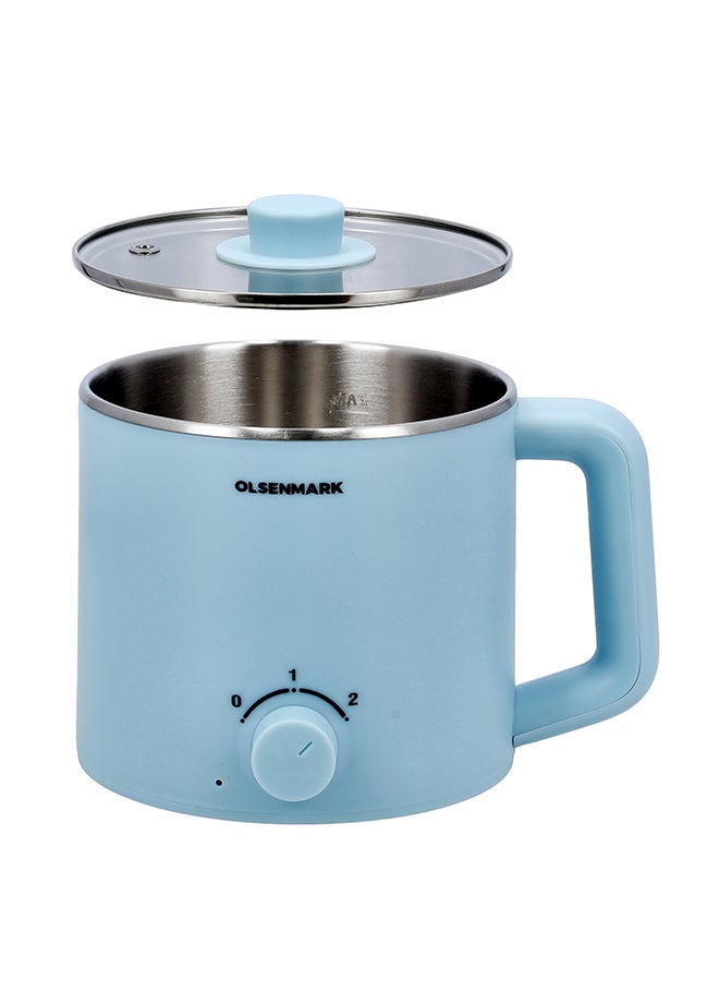 Olsenmark Electric multi Kettle, Anti-Hot Outer Body, Over Heating and Boil Dry Protection 1.6 L 600 W OMK2466 Blue - Image 2
