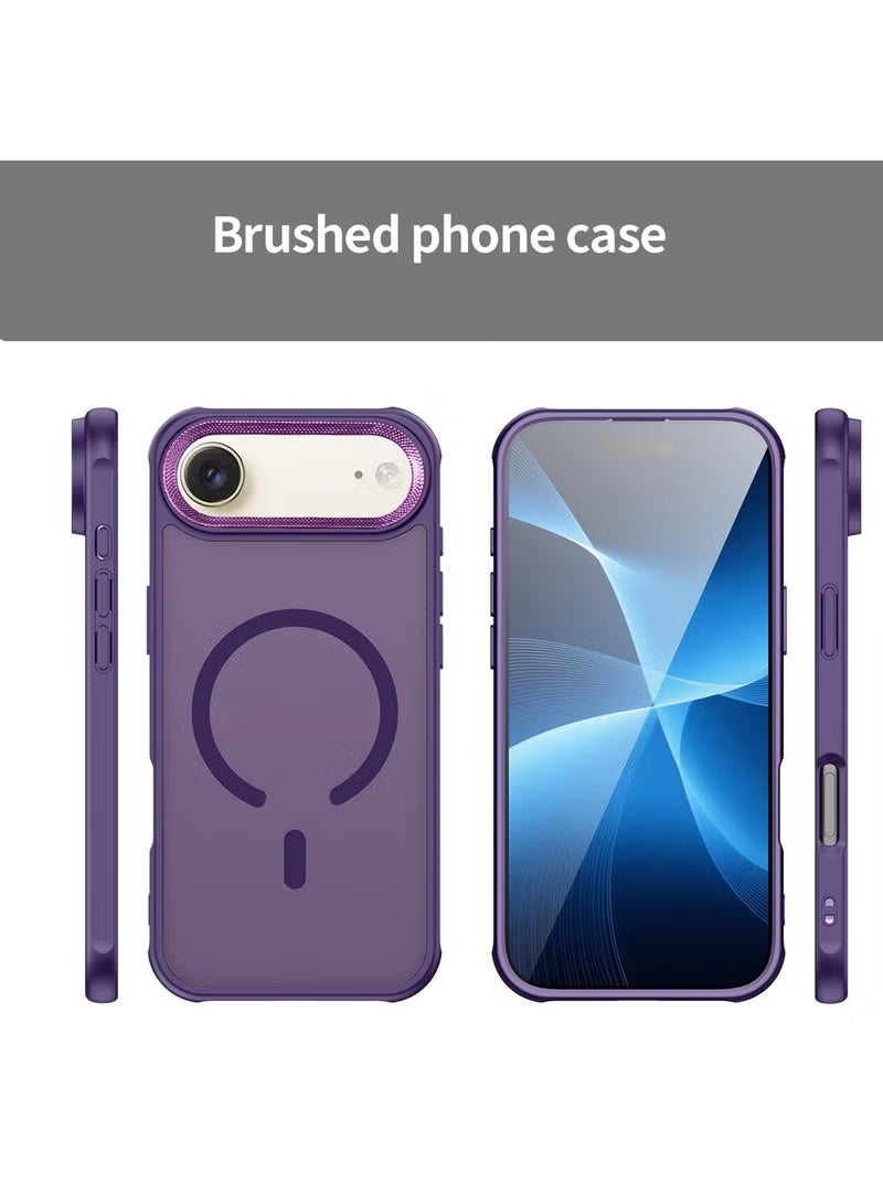 TIGER Apple iPhone Air 5G 2025 Case – Hard Silicone Hybrid Translucent Magnetic MagSafe Compatible Slim Cover in Eggplant Purple | Shockproof Anti-Slip Lightweight Design | Scratch-Resistant Protective Shell with Precise Cutouts – Model MCMPMN - Image 4