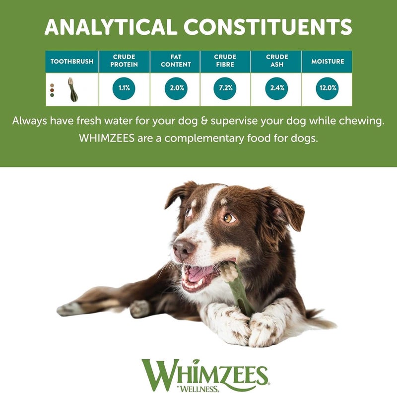 WHIMZEES Wellness Whimzees Toothbrush Dental Treats 6pc for L Size Dogs 360g - Image 5