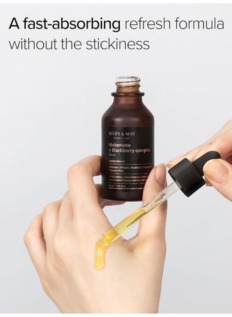 Mary & May Idebenone + Blackberry Complex Serum for Firm, Smooth & Youthful Skin - Image 5