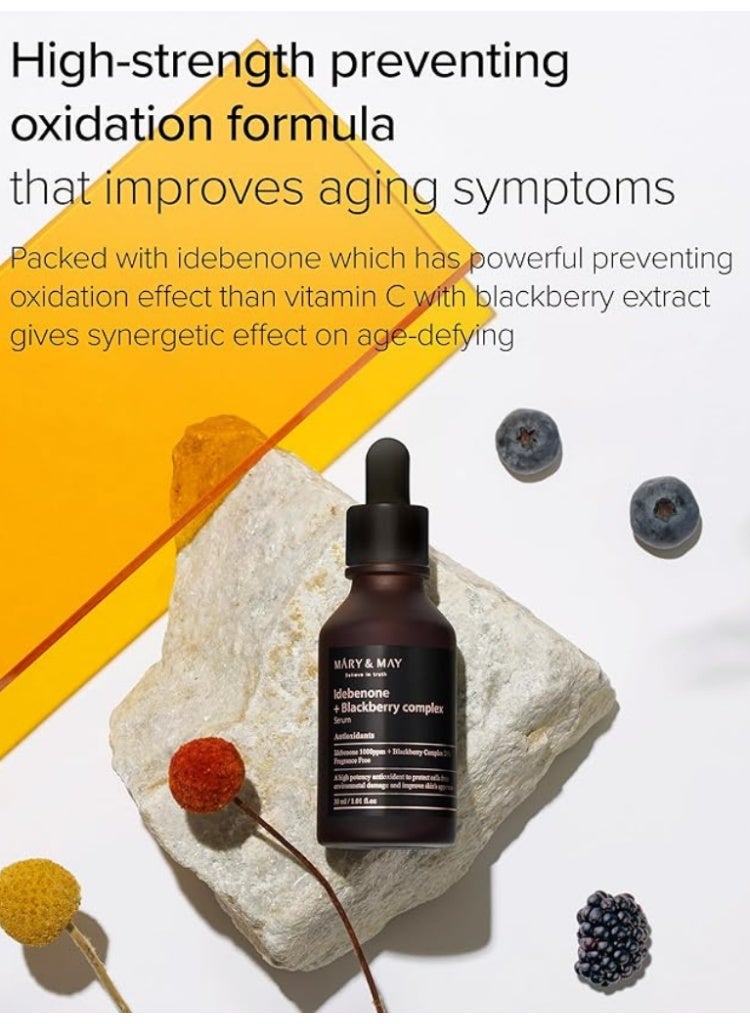 Mary & May Idebenone + Blackberry Complex Serum for Firm, Smooth & Youthful Skin - Image 3