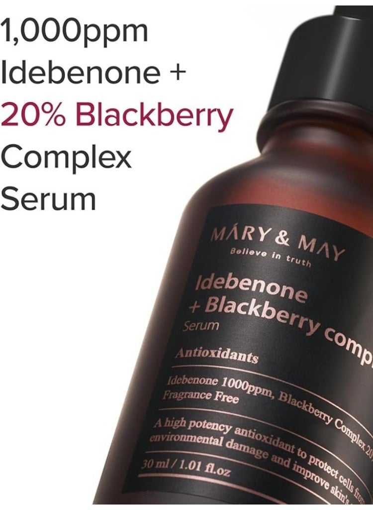 Mary & May Idebenone + Blackberry Complex Serum for Firm, Smooth & Youthful Skin - Image 4