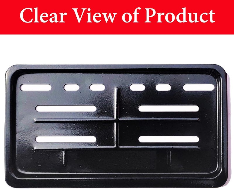 Ramanta Activa Number Plate Frame | Metal Body Motorbike High Security Number Plate Frame Holder Protector HSRP Frames Compatible with for Activa (Front-Rear Set of 2) (Size 21.8 x 12.5 cm, Black) - Image 4