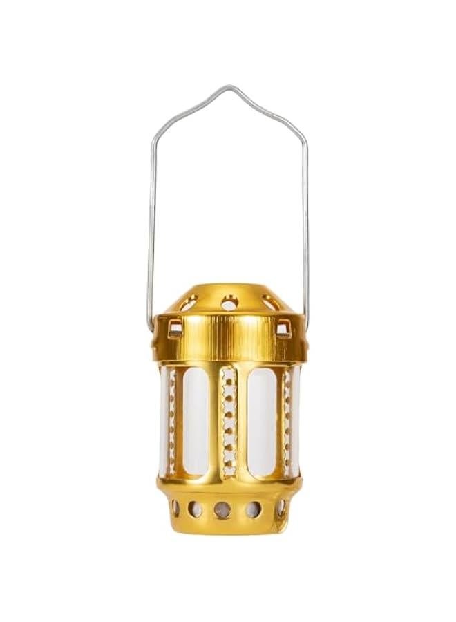 Candle Lantern, Night Fishing Hanging Outdoor Camping Candle Lamp, Metal Decorative Candle Lanterns, Vintage Hanging Lantern (Gold) - Image 1