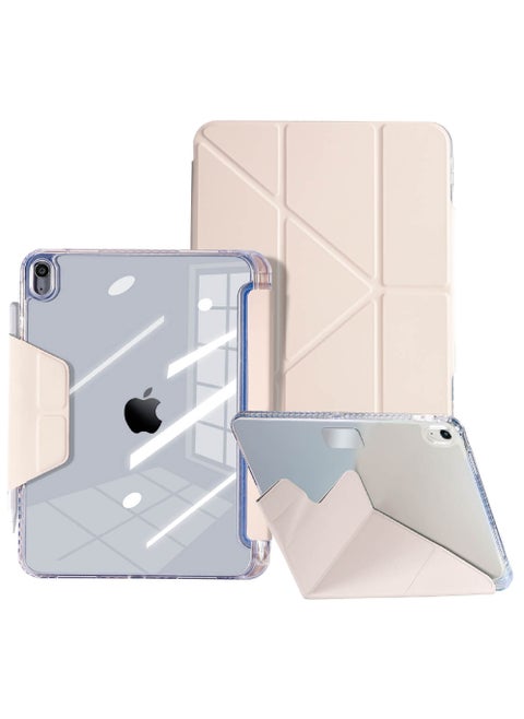 Case for iPad (A16) 11th 11 inch 2025 Gen iPad 11 Case/Case For iPad 10th Gen Case 2022 iPad 10 Case Slim Stand Soft Clear Transparent Shell Back with Discreet Retractable Pencil Holder Smart Cover for 11" iPad 11th 2025/10.9"iPad 10th Gen 2022