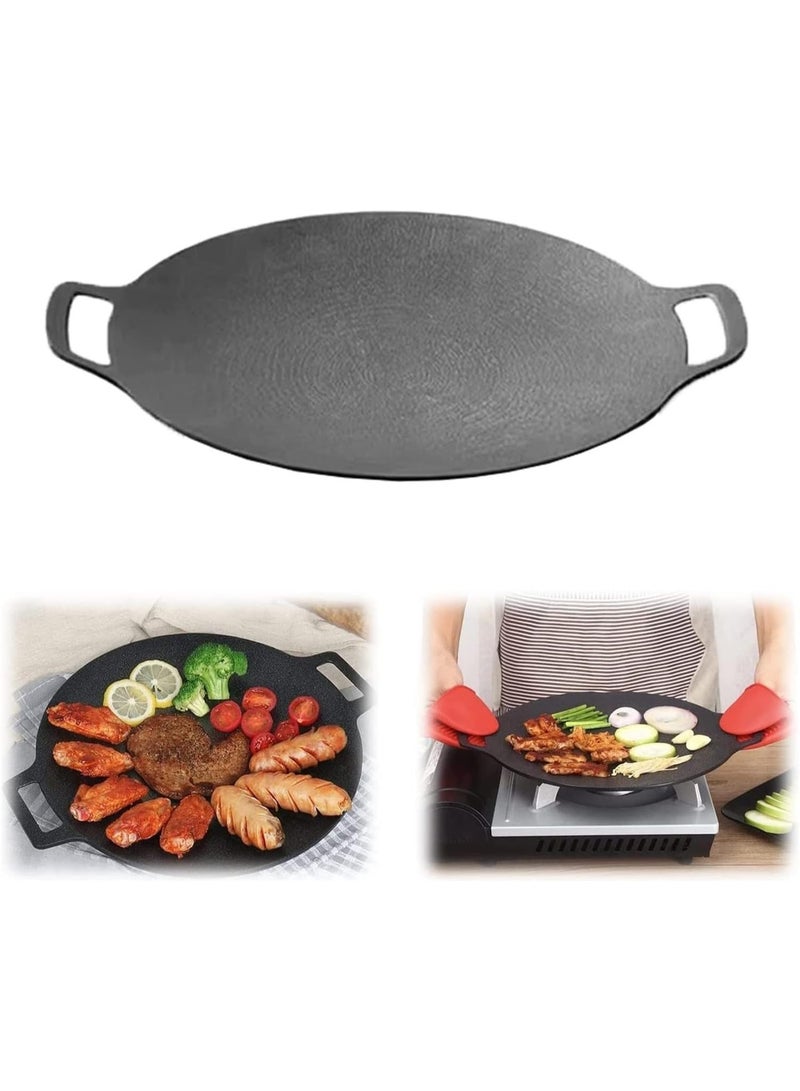 Bukela Grill pan Non-Stick  Baking Pan, 8 in 1 Korean BBQ Grill Pan,Non-Stick Granite Coating,Round Griddle Pan, for Both Home and Outdoor stoves Grilling, Frying, Sauteing - Image 1