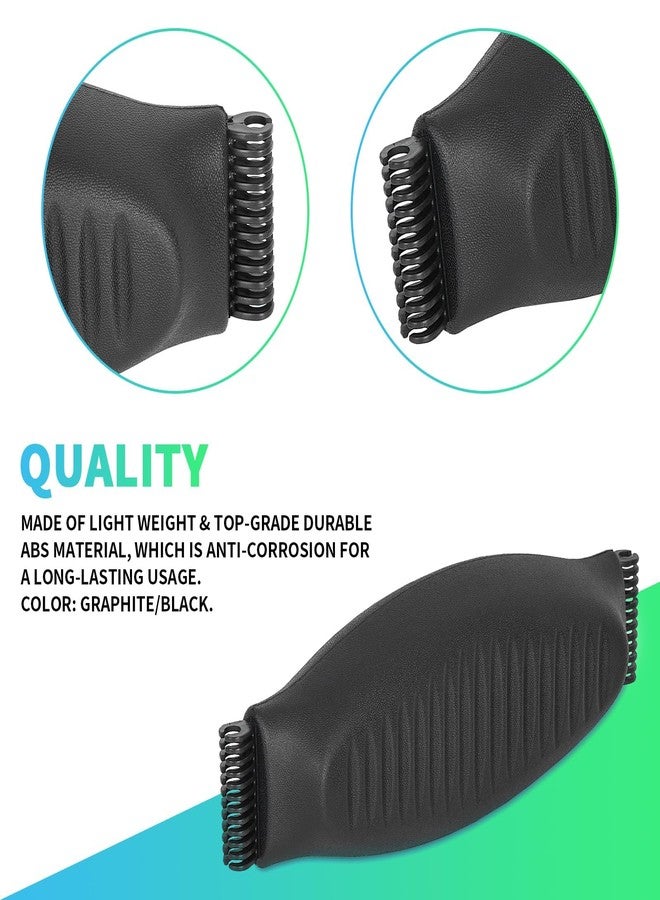 ECOTRIC Lumbar Support Pad Compatible with Herman Miller Classic Aeron Chair Size B, Home Office Seating Support Pad - Graphite/Black - Image 3