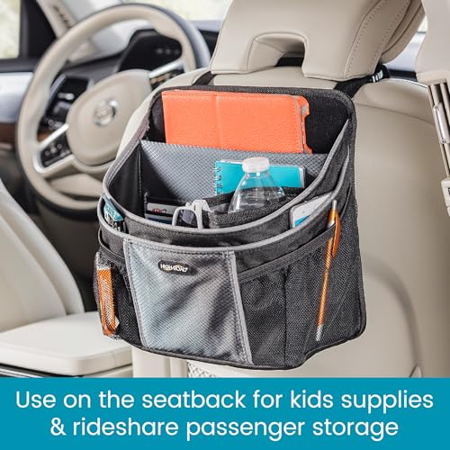 High Road DriverStash Passenger Front Seat or Car Seatback Organizer with Insulated Cup Holder and 10 Multipurpose Pockets for SUVs, Cars, Trucks and Vans - Image 5