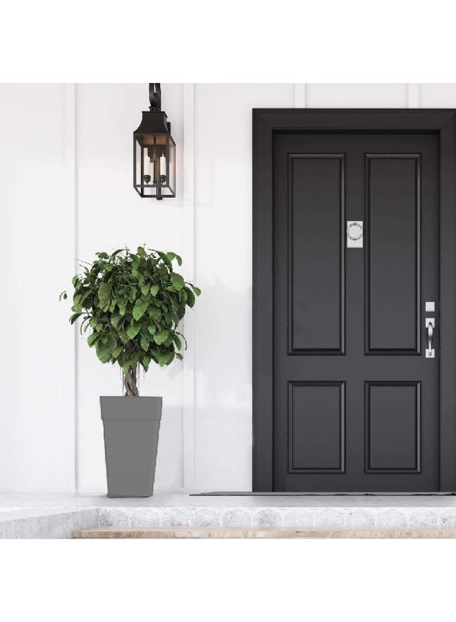 بلوم وعاء زراعة بلاستيكي متين بتصميم طويل ومربع إسمنتي 25 إنش 8082703 - Image 2