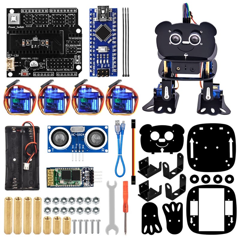 LAFVIN DIY 4DOF Panda Robot Kit Programmable Dancing Robot Kit Support Android APP Control Compatible with Arduino IDE - Image 4