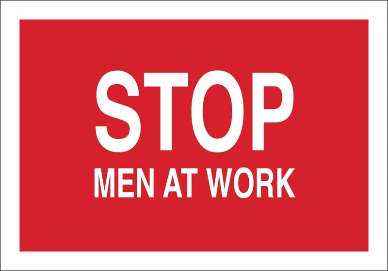 Brady Stop Men At Work Traffic Sign - Image 4