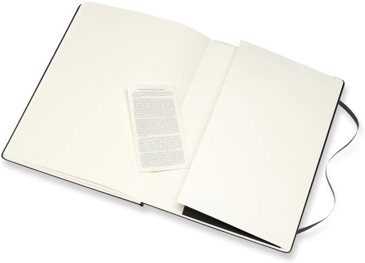 موليسكين دفتر ألوان مائية فني، غلاف مقوى، A4 (8.25 بوصة × 11.75 بوصة)، سادة/فارغة، أسود، 60 صفحة - Image 2