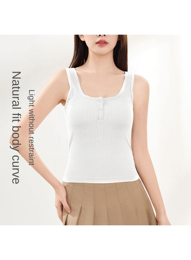 Top melon Bralette, Modal + Mulberry Silk】comfortable Seamless Backless Cami With Built-in Bra Pads For Women - Image 4
