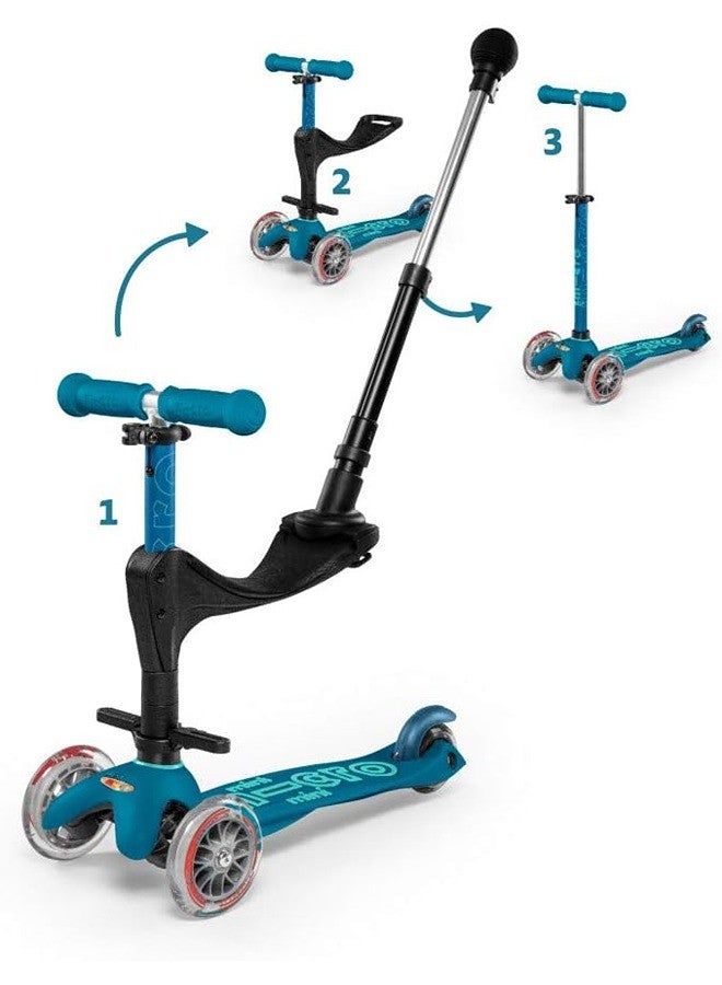 Micro Scooters- Mini Deluxe 3 in 1 Deluxe Plus - Ice Blue | Scooter for Kids | Kids Scooter | Scooter with LED Wheels | Scooter for Kids 3-5 Years - Image 4