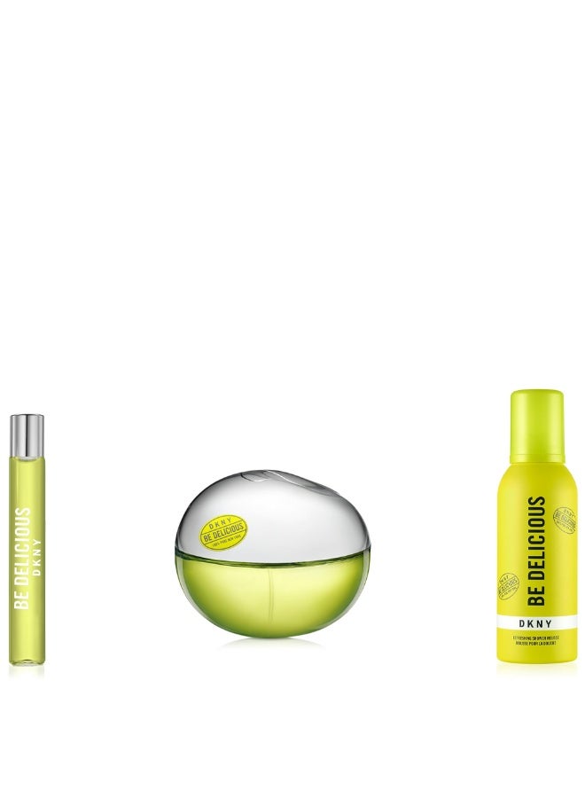 Donna Karan Be Delicious For Women Set Edp 100ml + Edp 15ml + Refreshing Shower Mousse 150ml - Image 1