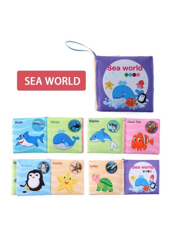 عام كتاب تعليمي للأطفال من القماش الغير سام مع صوت خشخشة 24x23x5.4 سم