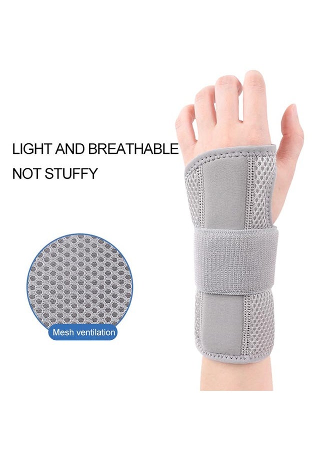 Carpal Tunnel Wrist Brace Night Support with Splints for Left and Right Hand, Hand Brace for Arthritis, Tendonitis, Sprain, Injuries, Wrist Pain Relief, Adjustable and Breathable(2pcs,M) - Image 5