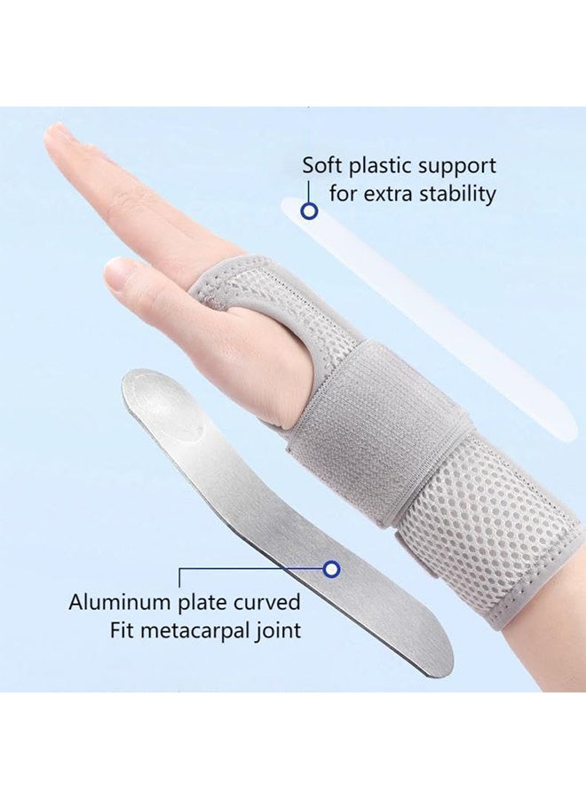 Carpal Tunnel Wrist Brace Night Support with Splints for Left and Right Hand, Hand Brace for Arthritis, Tendonitis, Sprain, Injuries, Wrist Pain Relief, Adjustable and Breathable(2pcs,M) - Image 3