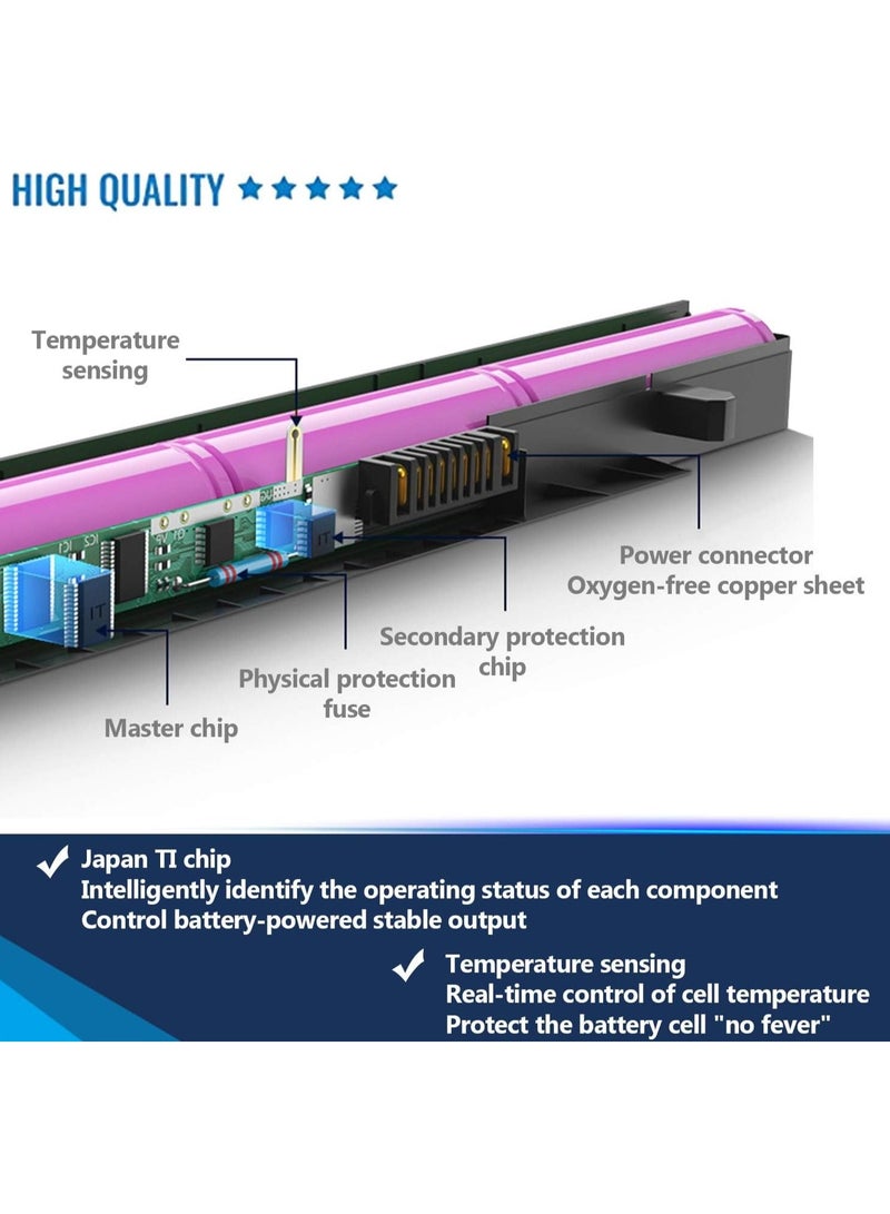 Max Power M5Y1K Battery WKRJ2 GXVJ3 Laptop Battery for Dell Inspiron 3451 3551 5551 3452 5758 5555 5558 5559 Vostro 3458 3558 Inspiron 14 15 3000 5000 Latitude 3460 3560 3470 - Image 2