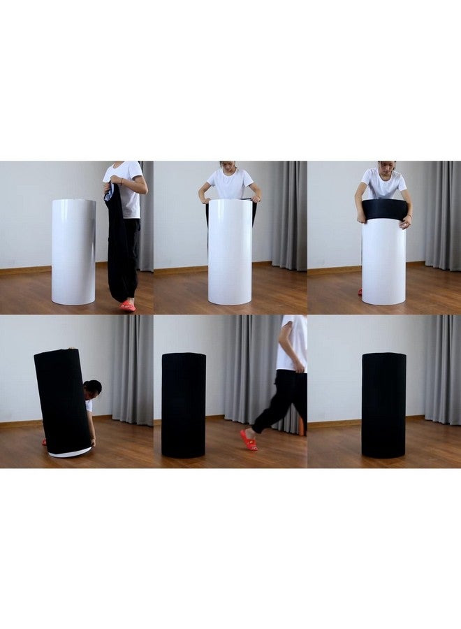 FiVan Baby Birthday Party Pedestal Cover Blue Plinth Cover Cartoon Elastic Stretch Spandex Pedestal Cover for Metal Cylinder Stands NO-1913 - Image 4