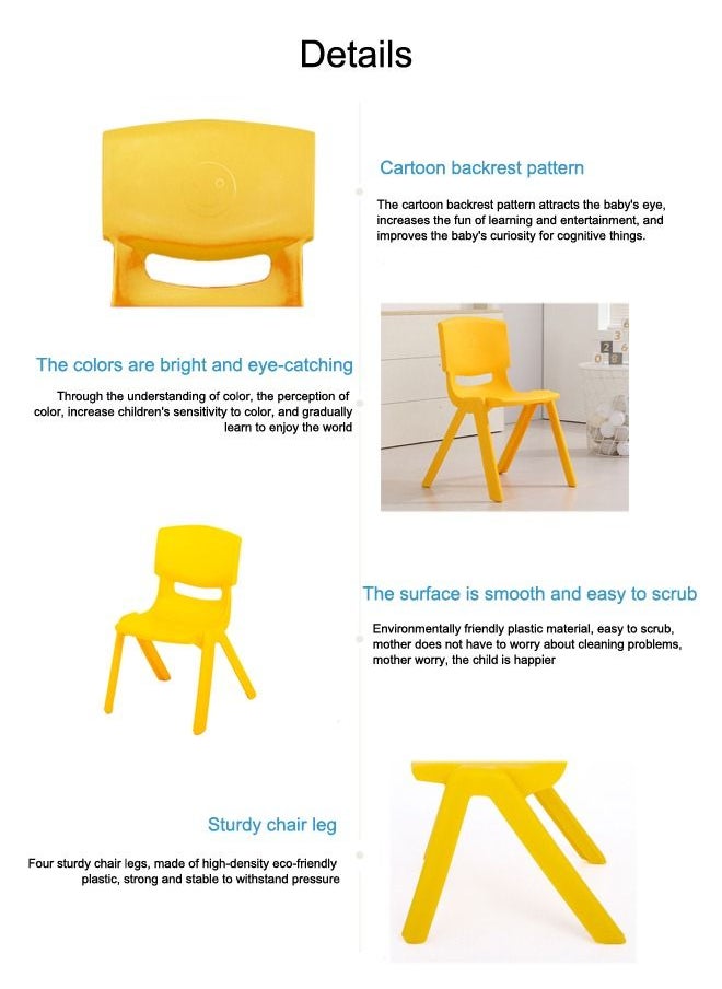 JSAITOYS Daycare Center Children Plastic Kids Study Chair For Kindergarten  - Image 5