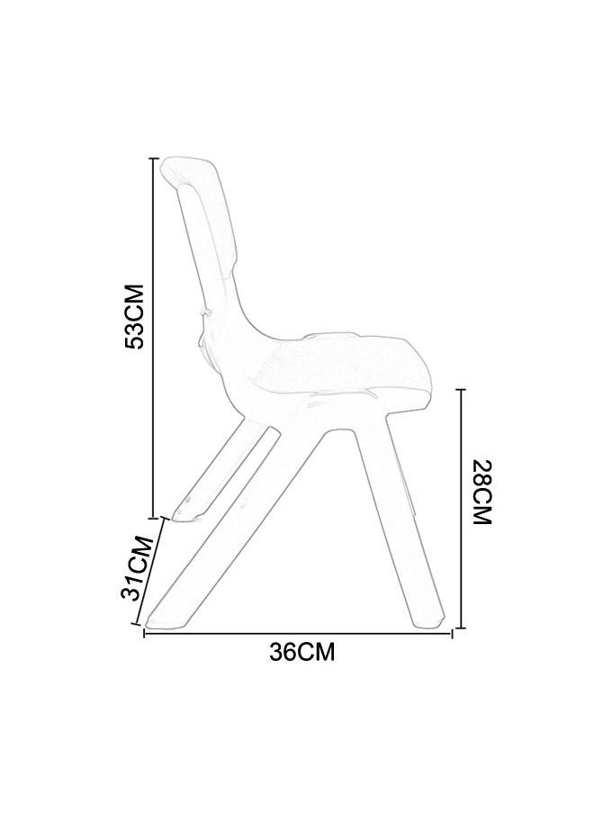 JSAITOYS Daycare Center Children Plastic Kids Study Chair For Kindergarten  - Image 4