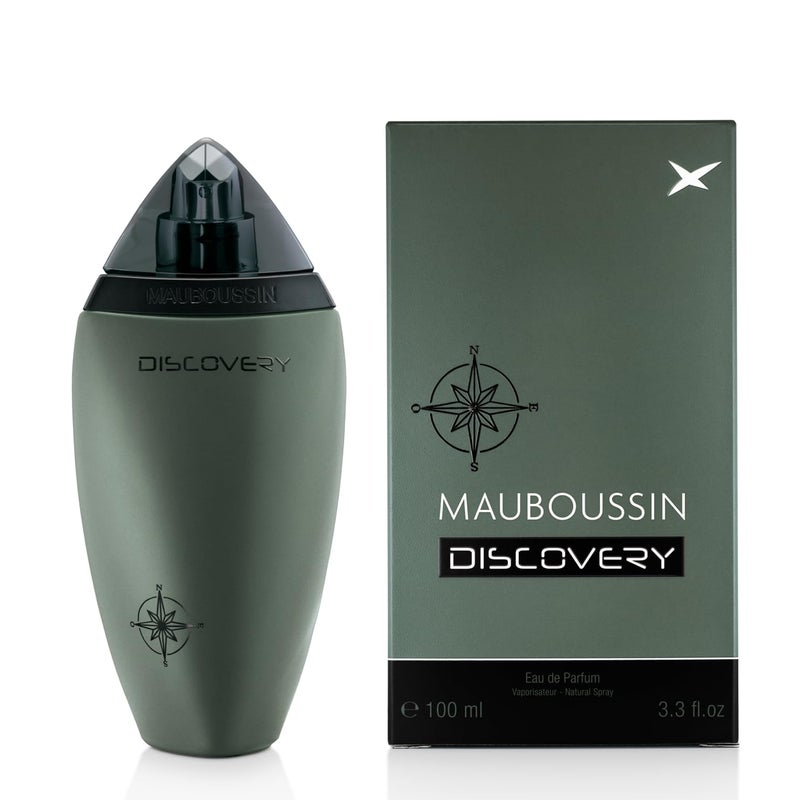 Mauboussin  Discovery 100ml 33 Fl Oz  Eau de Parfum for Men  Woody Aromatic  Citrus Scents