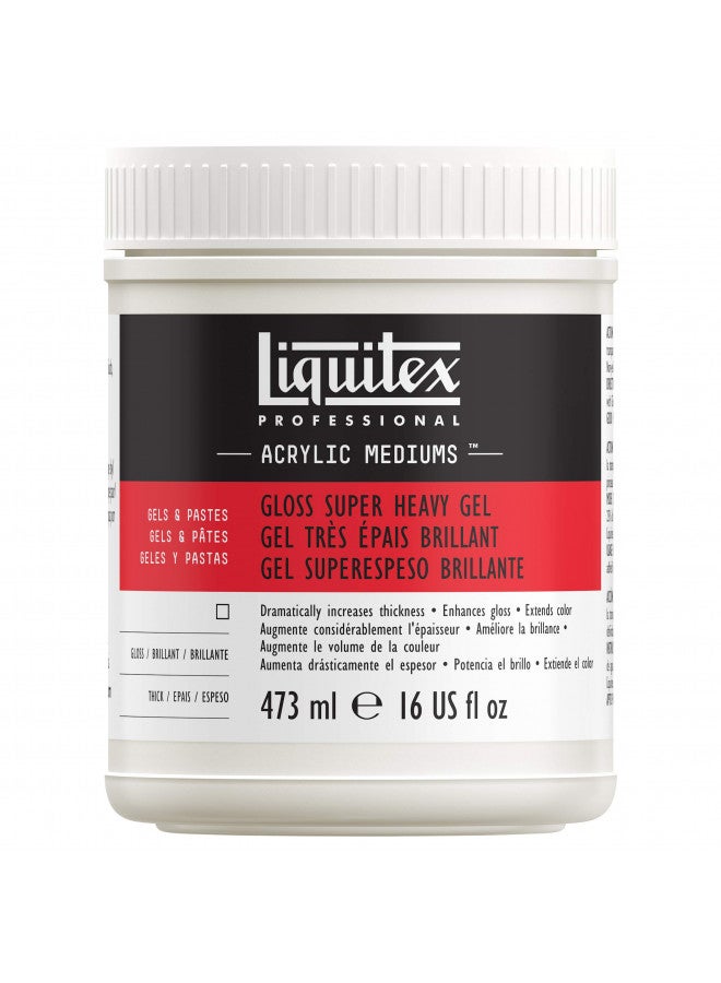 Liquitex Professional Gloss Super Heavy Gel Medium, 473ml (16-oz) - Image 1