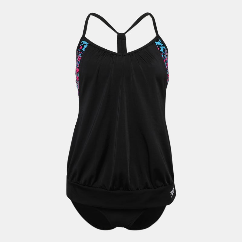 speedo Women's Blouson Tankini Swimsuit - Image 1
