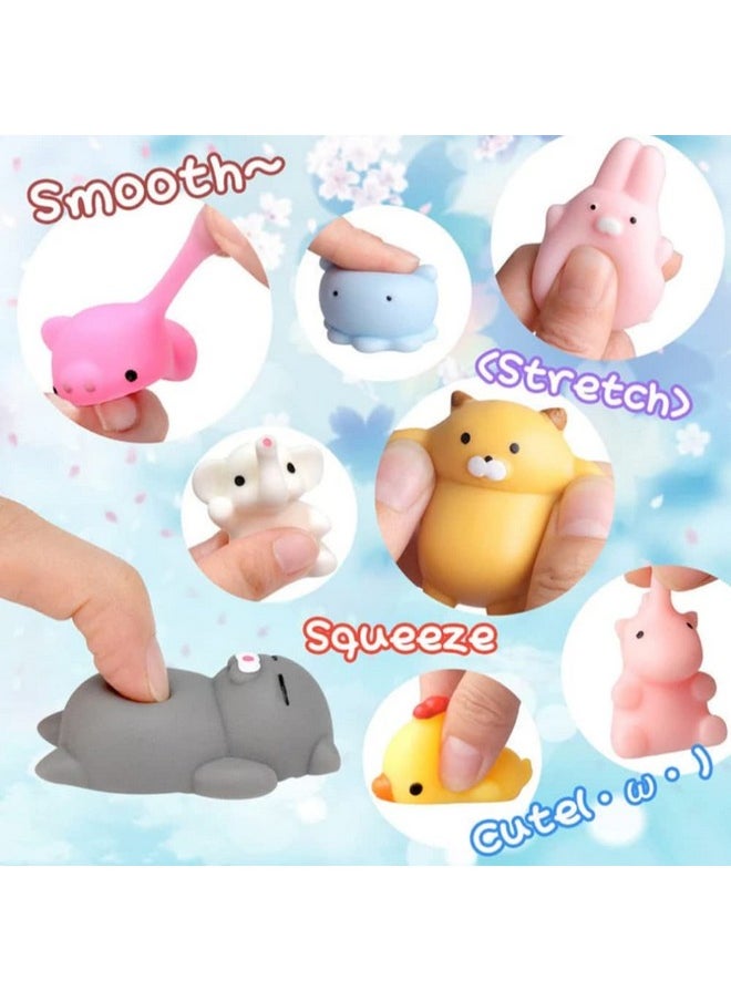 LaBeaute - LABEAUTE Kawaii Mochi Squishy Toys - Mini Animal Squishies, Pinata Khoi Bag Treats/ fillers, for Kids Birthday, Party Favors (Assorted, 5 Pack) - Image 1