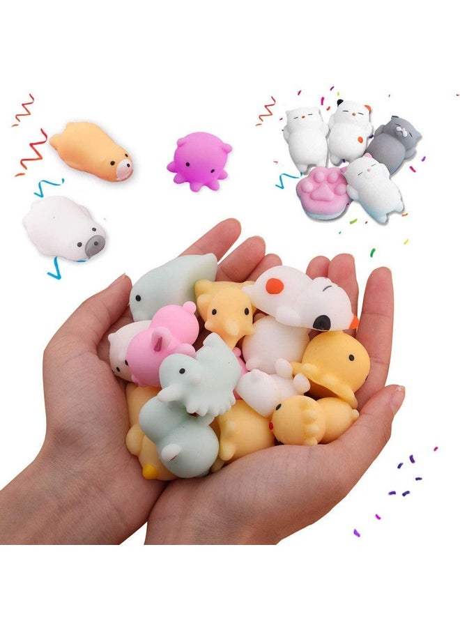 LaBeaute - LABEAUTE Kawaii Mochi Squishy Toys - Mini Animal Squishies, Pinata Khoi Bag Treats/ fillers, for Kids Birthday, Party Favors (Assorted, 5 Pack) - Image 1
