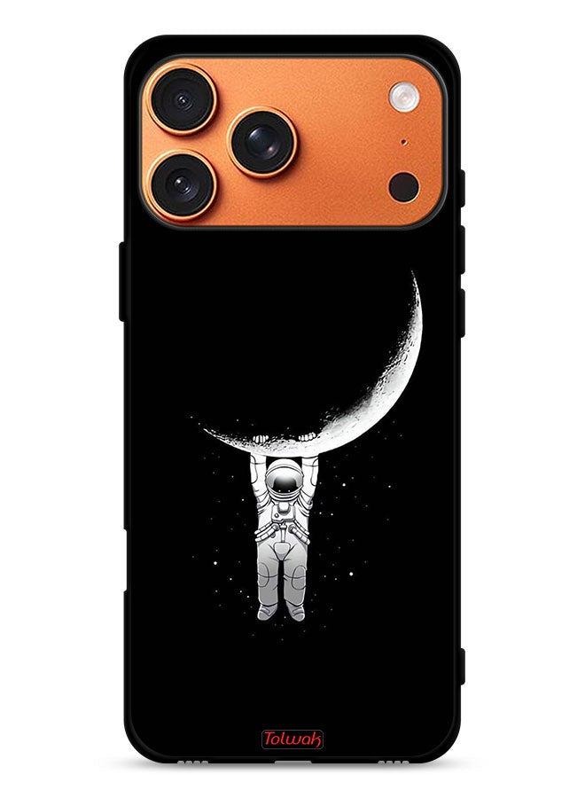 Tolwak Apple iPhone 17 Pro Max Protective Case Cover Hanging From Moon - Image 1
