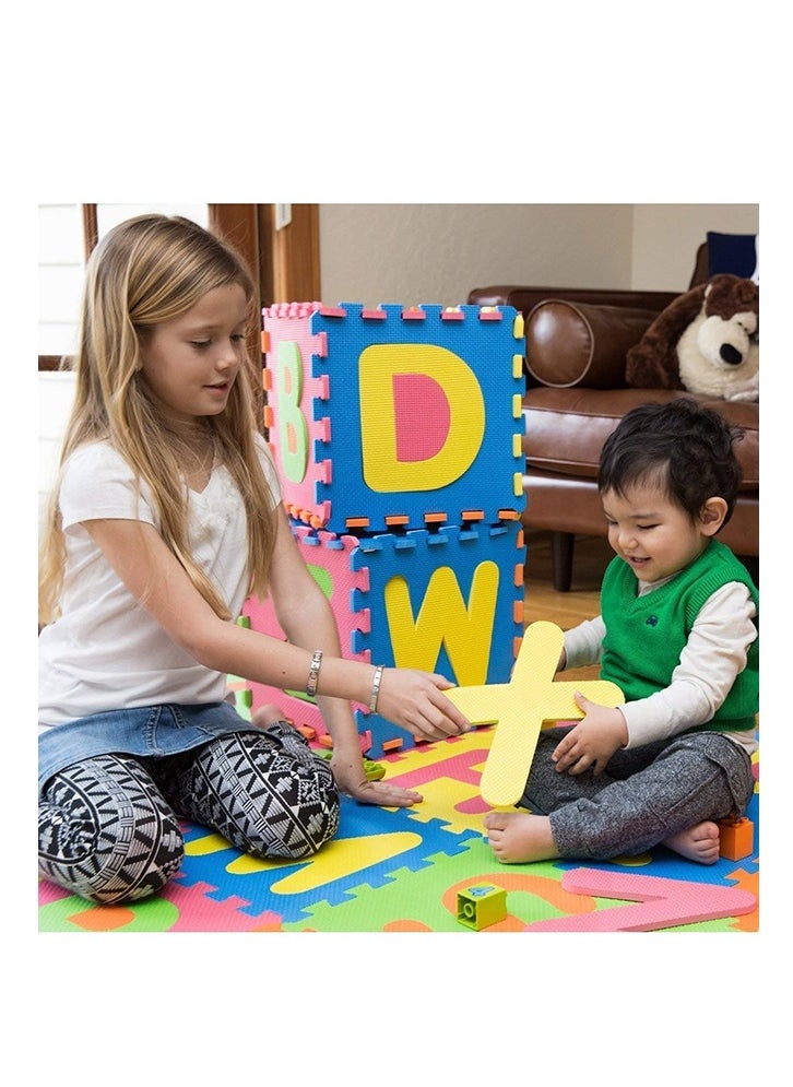 Rally 26-Piece Kids Foam Interlocking Letters Educational Mat Mat  - Image 5