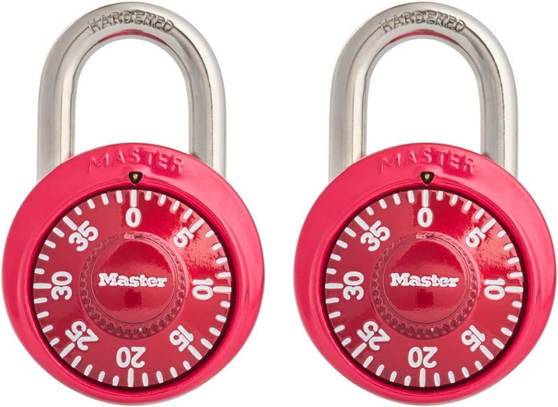 Master Lock 1530T Combination Padlock - 2 Pack, Colors May Vary - Image 1