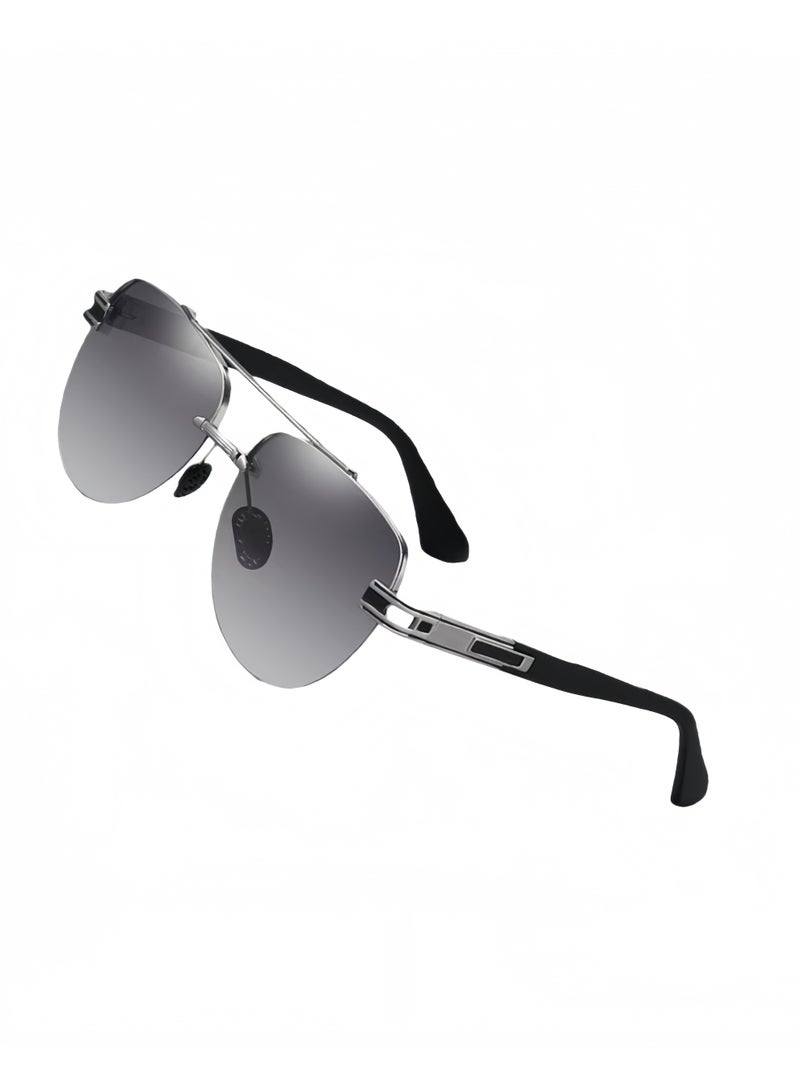 Polarized sunglasses, men's sunglasses, UV400 protective glasses, pilot sunglasses, anti glare glasses, suitable for male and female driving, fishing, outdoor travel, and daily beach use. - Image 2