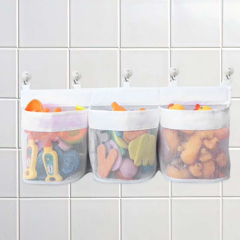 Bath Toy Net, Portable Storage for Kids Bathing Supplies, Durable Mesh Design - Image 3