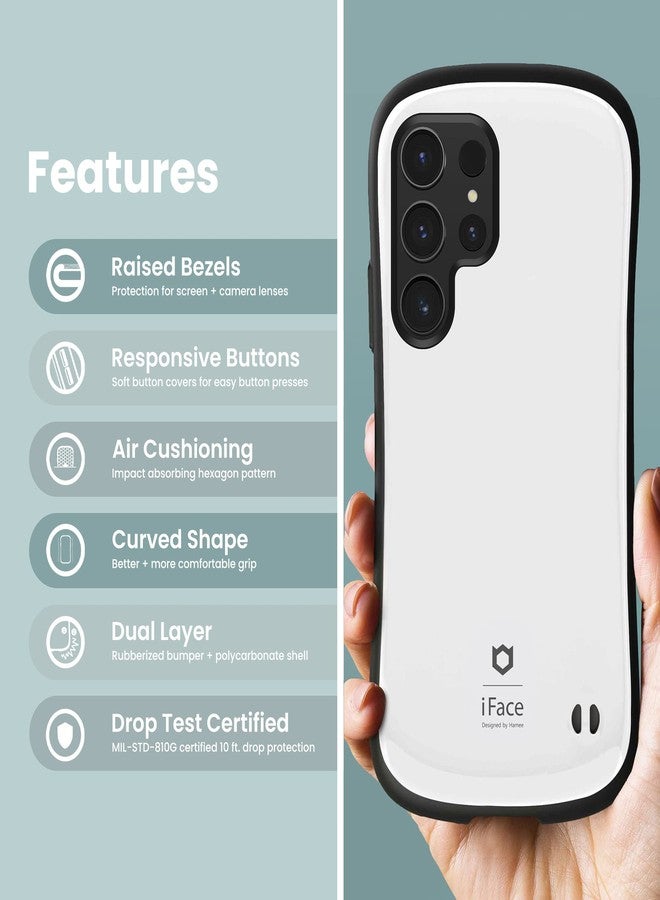 أي فيس جراب iFace لهاتف سامسونج جالاكسي S23 ألترا [الدرجة الأولى] - جراب أنيق مقاوم للصدمات مزدوج الطبقات [غطاء صلب مع حافة واقية] جراب حماية متين للهاتف [تم اختباره ضد السقوط] - أبيض - Image 3
