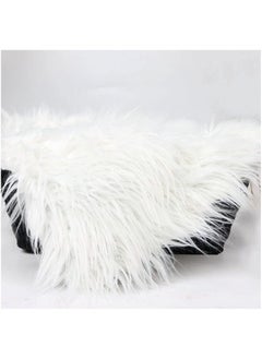 Generic Baby Newborn Fur Photography Photo Props Blanket rug Background Backdrops - White  - Image 4
