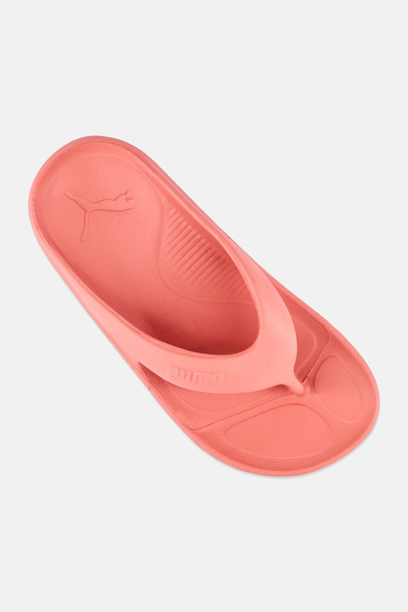 PUMA نعال للأطفال الأولاد بشعار العلامة التجارية، وردي قديم - Image 3