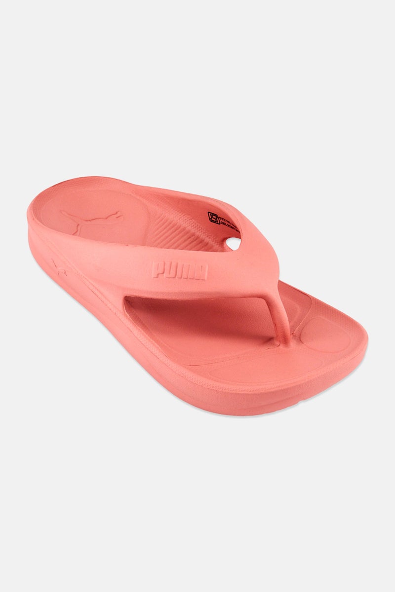 PUMA نعال للأطفال الأولاد بشعار العلامة التجارية، وردي قديم - Image 1