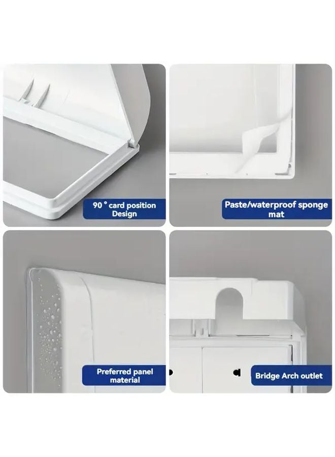 1 قطعة صندوق مزدوج مقاوم للعوامل الجوية بفتحتين لتغطية مآخذ الطاقة الخارجية - Image 4